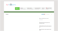Desktop Screenshot of adfreedom.com