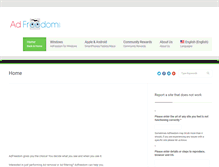Tablet Screenshot of adfreedom.com